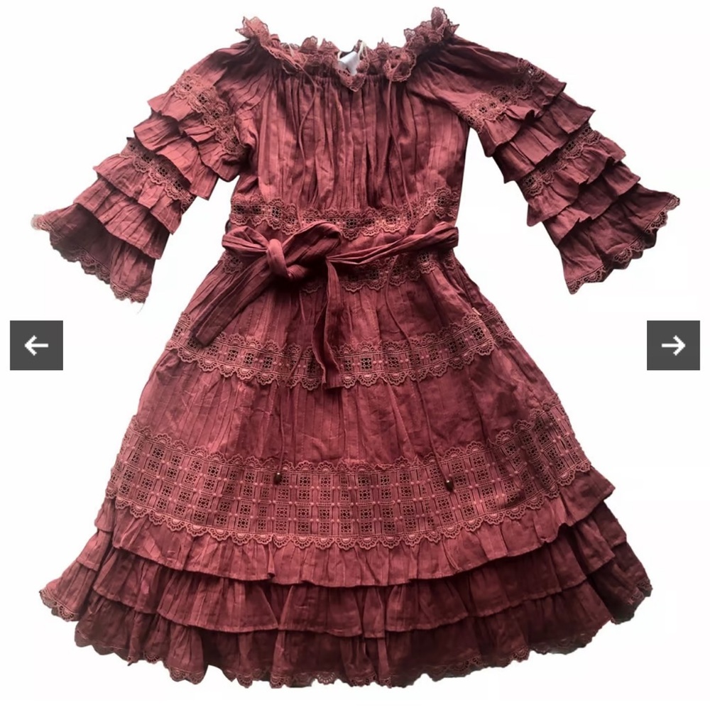 Ruffle dress. Zimmerman factory